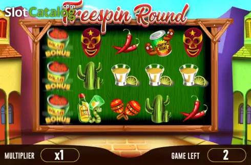 Free Spins screen 3. Spicy Mexican Chili slot