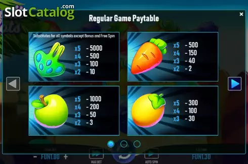 Ekran6. Fruit Slots (Urgent Games) yuvası