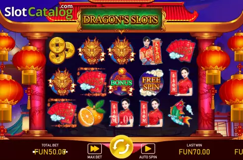 Pantalla3. Dragon's Slots Tragamonedas 