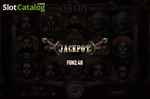 Skärmdump3. Spooky Circus (Urgent Games) slot
