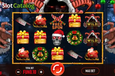 Game screen. Christmas With Krampus slot
