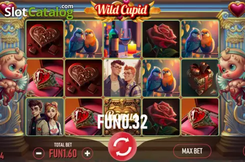 Win screen 2. Wild Cupid (Urgent Games) slot