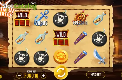 Game screen. Gang Of Pirates slot