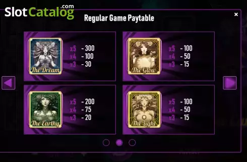 PayTable screen 2. Clow Cards slot