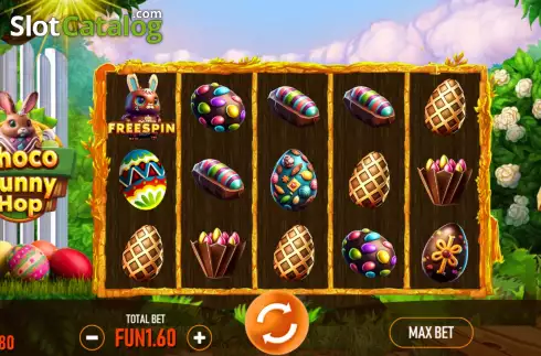 Bildschirm2. Choco Bunny Hop slot