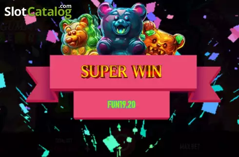 Win screen 3. Evil Gummy Bears slot
