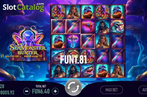 Win screen 2. Sea Monster Hunter slot