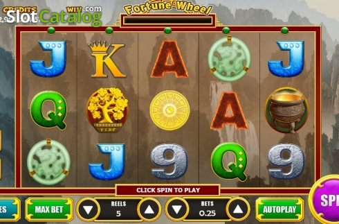 画面2. Fortune Wheel (Vela Gaming) カジノスロット