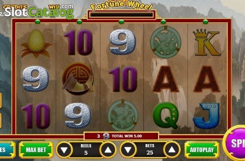画面3. Fortune Wheel (Vela Gaming) カジノスロット