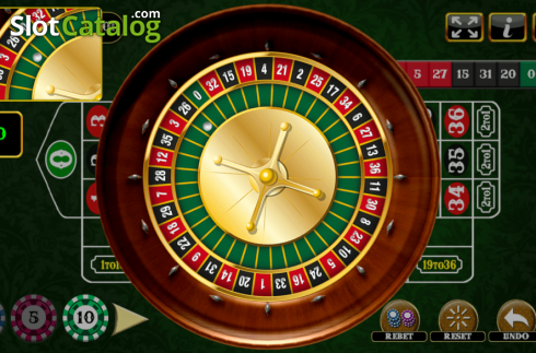 Bildschirm5. European Roulette (Vela Gaming) slot