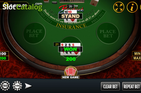 Captura de tela4. American Blackjack (Vela Gaming) slot
