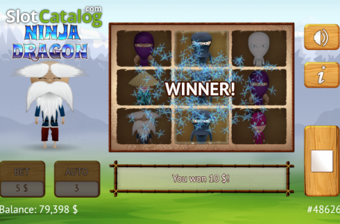 Win Screen 2. Ninja Dragon slot