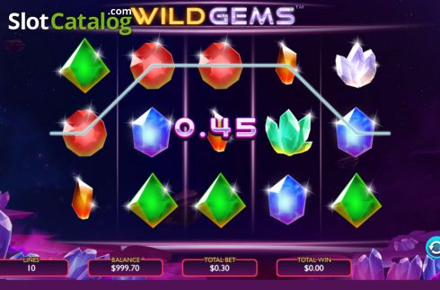 Win screen 3. Wild Gems slot