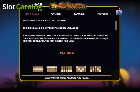 Info 2. Halloween (Vibra Gaming) slot