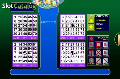 Reel Screen. Bingo 3 slot