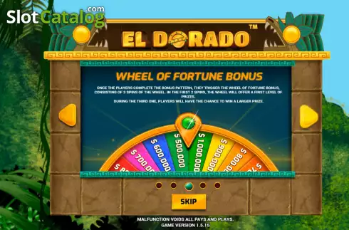 Écran7. El Dorado (Vibra Gaming) Machine à sous