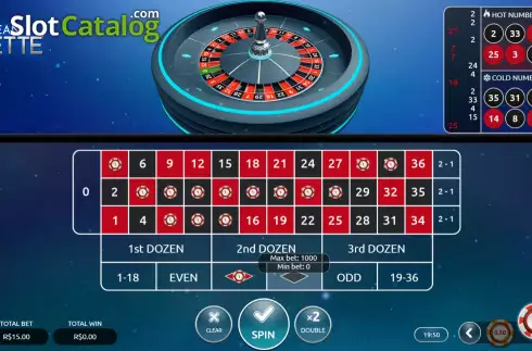 Game screen 2. European Roulette (Vibra Gaming) slot