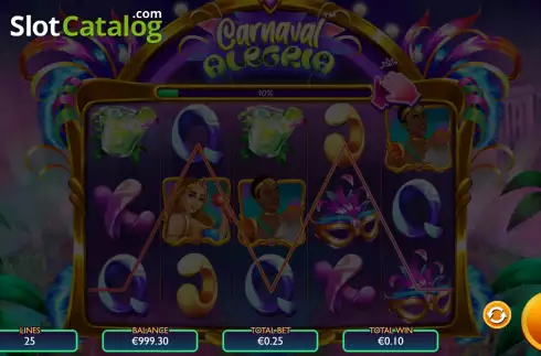 Win screen 2. Carnaval Alegria slot