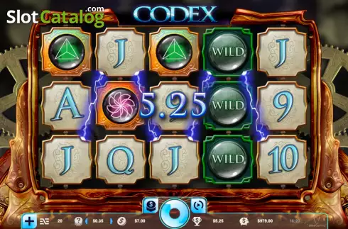 Bildschirm3. Codex slot