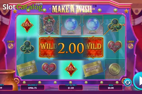 Win Screen 3. Make a Wish slot