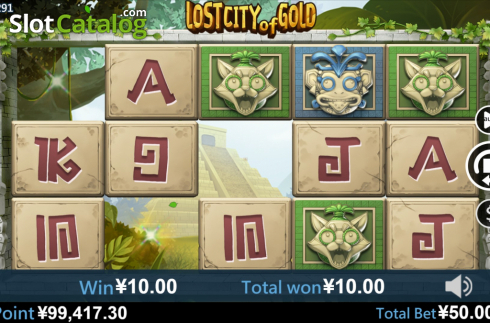 画面5. Lost City of Gold (Virtual Tech) カジノスロット
