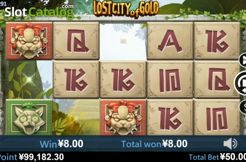 画面6. Lost City of Gold (Virtual Tech) カジノスロット