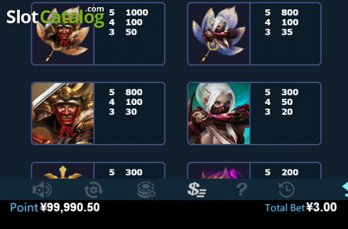 Ecran9. Ninja (Virtual Tech) slot (Virtual Tech)
		