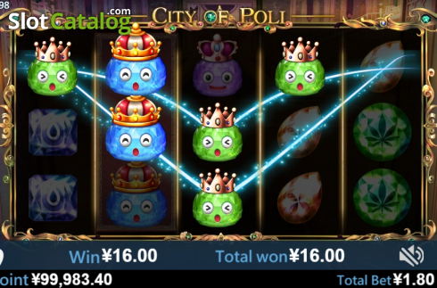 Win screen 2. City Of Poli slot