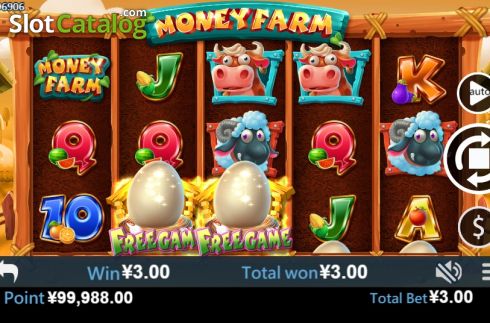 画面3. Money Farm (Virtual Tech) カジノスロット