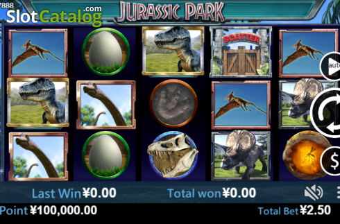 Schermo2. Jurassic Park (Virtual Tech) slot