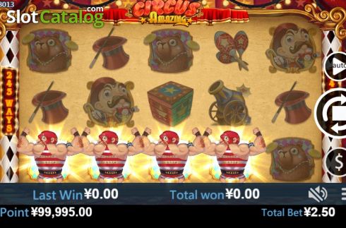 Win screen 1. Amazing Circus (Virtual Tech) slot