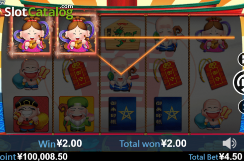 Win screen 2. Seven Lucky God slot