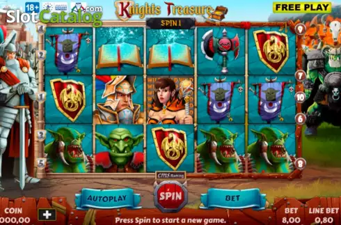 Skärmdump2. Knights Treasure slot