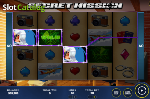 Bildschirm4. Secret Mission slot