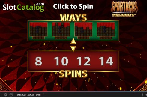 Bildschirm5. Spartacus Megaways slot