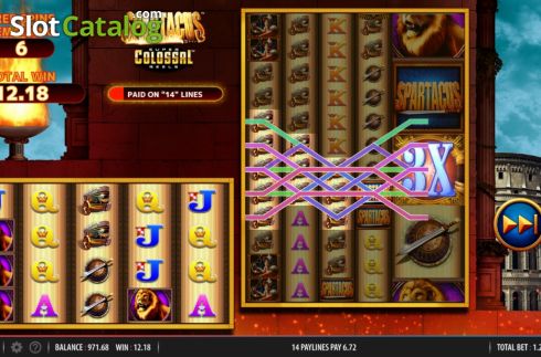 Free Spins 3. Spartacus Super Colossal Reels slot