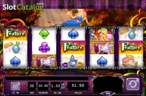 Scatter screen. Alice & The Mad Tea Party slot