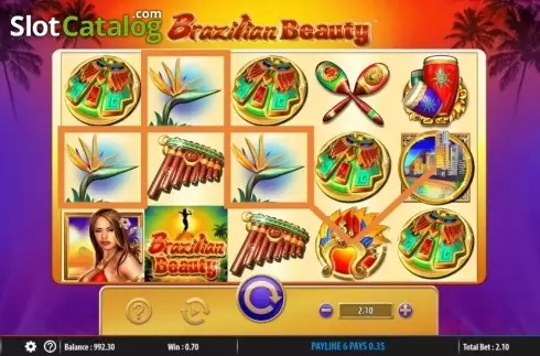 Win Screen 1. Brazilian Beauty slot