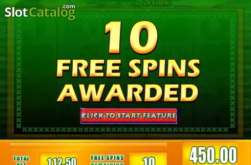 Free spins win. Leprechaun's Fortune slot