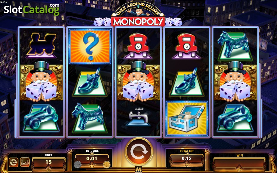 monopoly once around deluxe slot