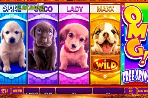 画面3. OMG! Puppies カジノスロット