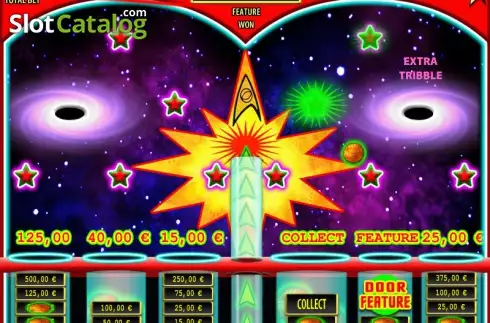 Bonus game screen 2. STAR TREK Trouble With Tribbles slot