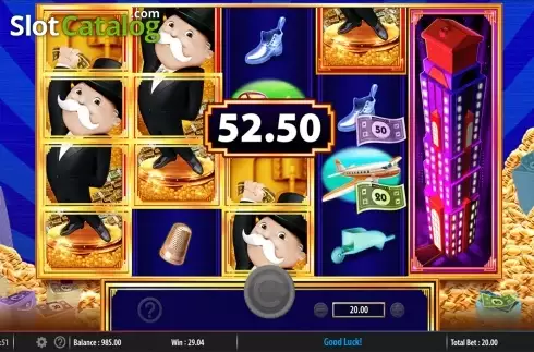 Win screen 2. Monopoly Big Money Reel slot