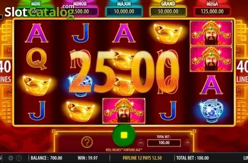 Win. Reel Riches Fortune Age slot