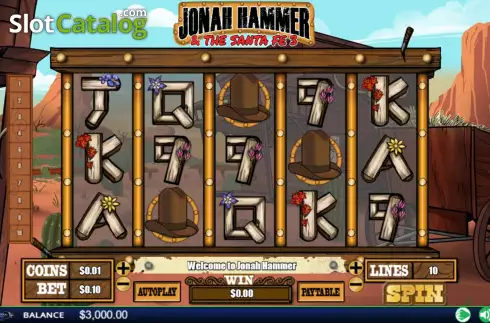 Game Screen. Jonah Hammer slot