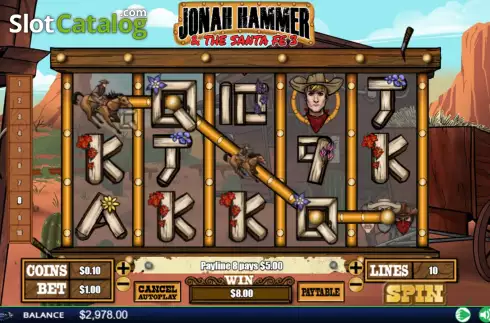 Win Screen. Jonah Hammer slot