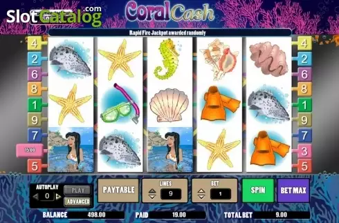 画面7. Coral Cash カジノスロット