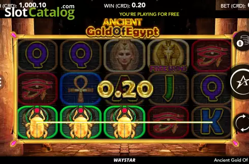 Schermo3. Ancient Gold of Egypt slot