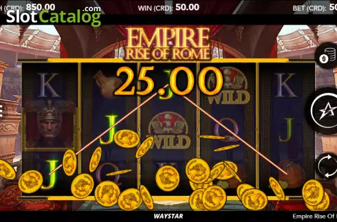 Bildschirm3. Empire Rise of Rome slot