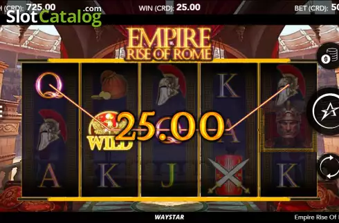 Schermo4. Empire Rise of Rome slot